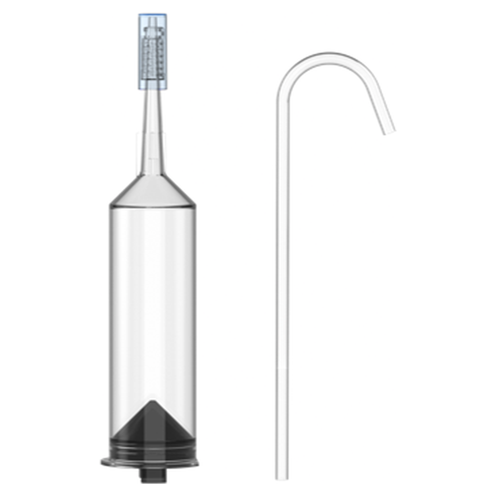 Contrast syringe kit contents for the Medrad Mark V ProVis DSA injector: 1 x 150 mL syringe, fill tube