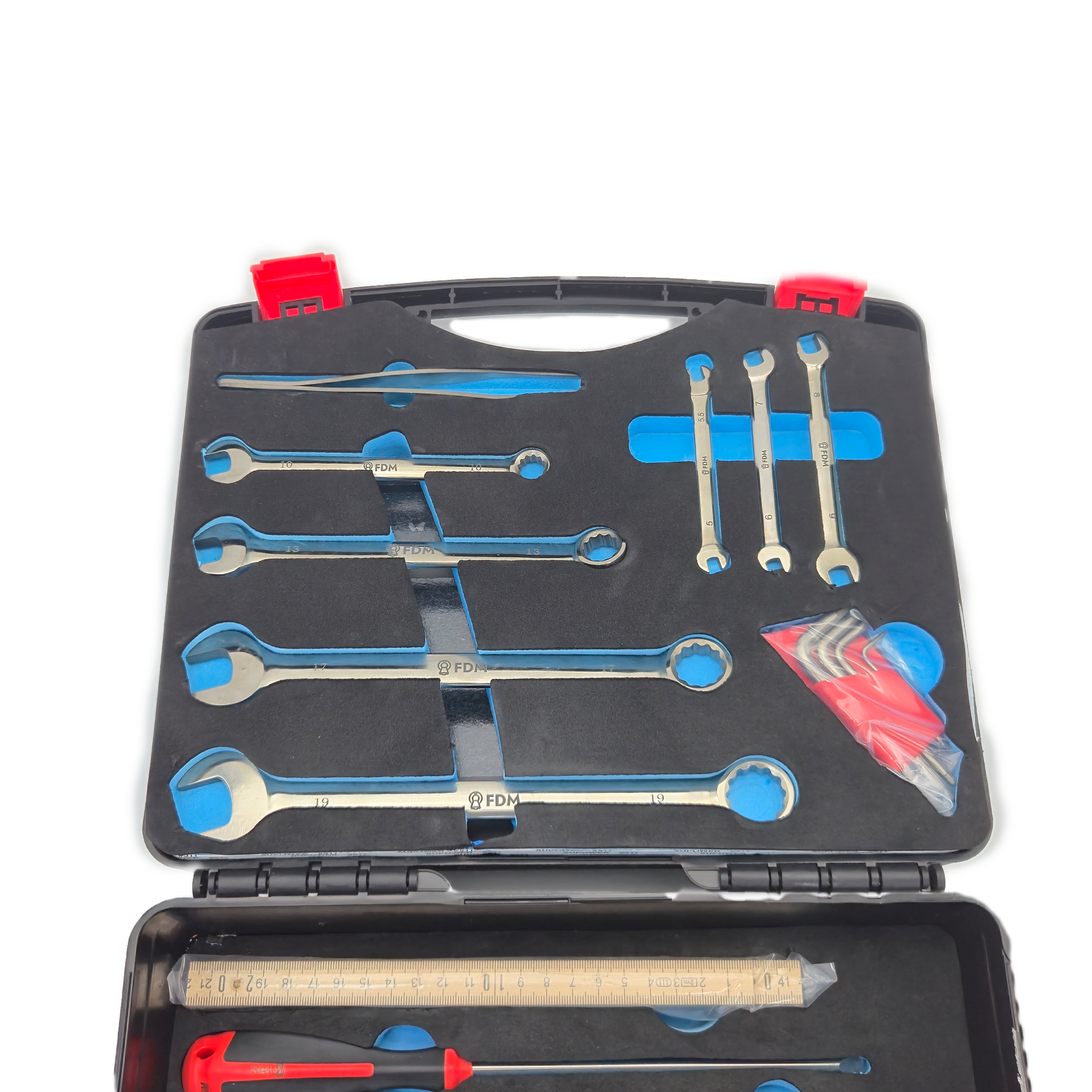 Non-Ferrous wood ruler extended view - MRI-Safe Measuring Tool | FDM Enterprises
