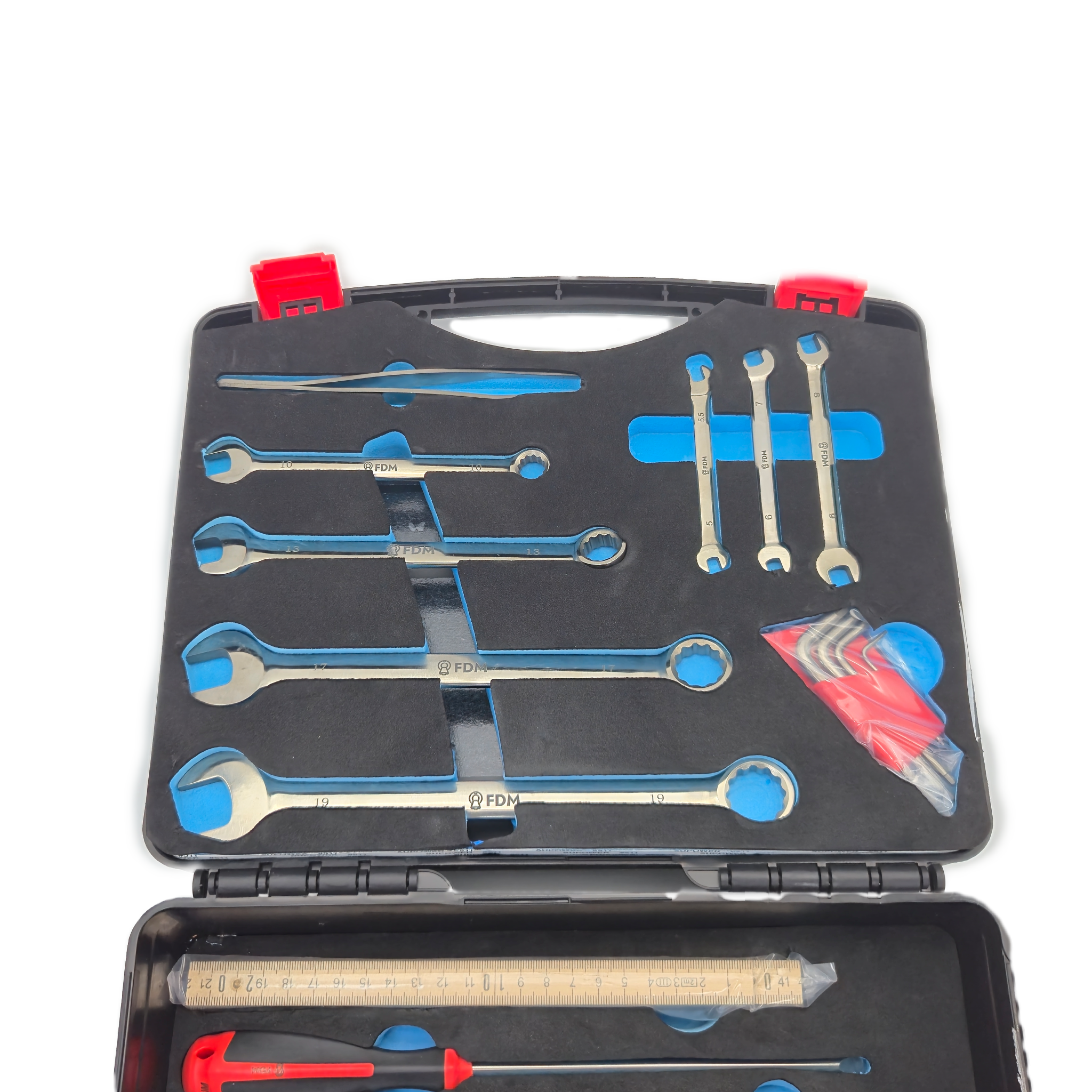 Non-Ferrous wood ruler extended view - MRI-Safe Measuring Tool | FDM Enterprises