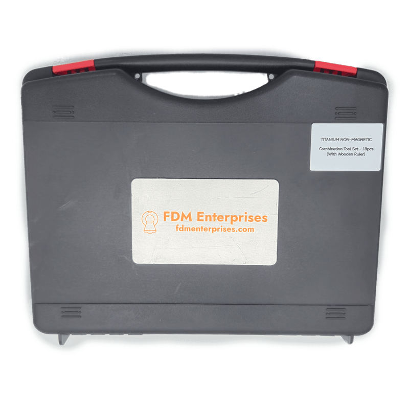 Non-Ferrous wood ruler extended view - MRI-Safe Measuring Tool | FDM Enterprises