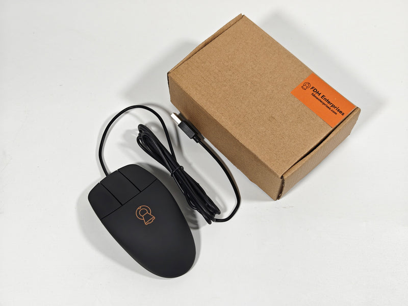 3-Button optical mouse no scroll - HP DY651A replacement | FDM Enterprises