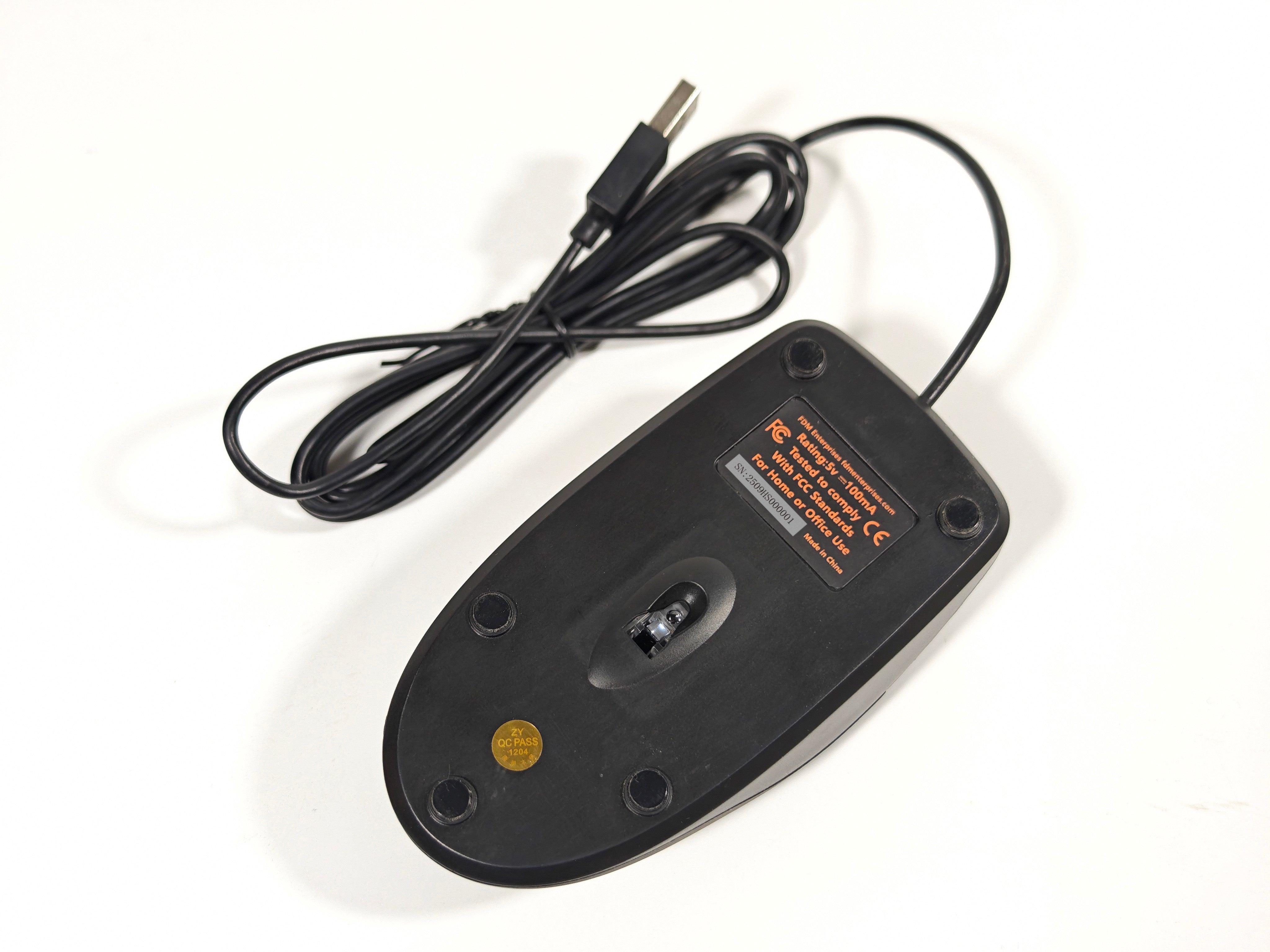 3-Button optical mouse specifications - HP DY651A replacement | FDM Enterprises