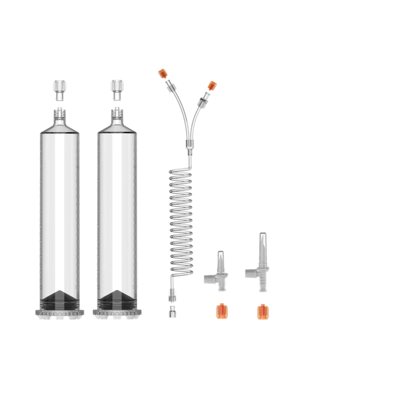 Dual Syringe Kit for Bracco EmpowerMR Injector - 2 x 100 mL, Case of 50