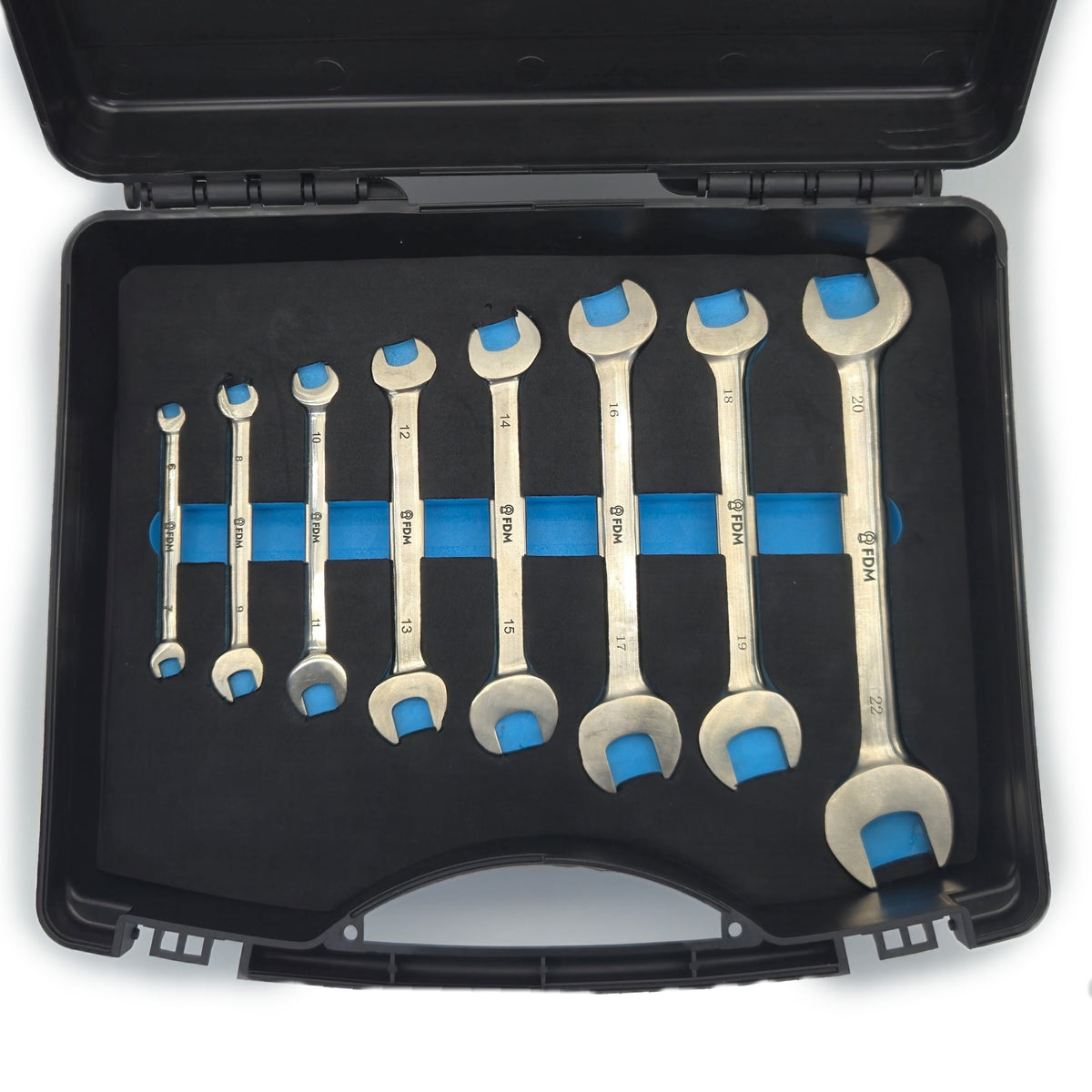 Titanium Non-Magnetic Open-End Wrench Set - MRI-Safe 8-Piece Metric