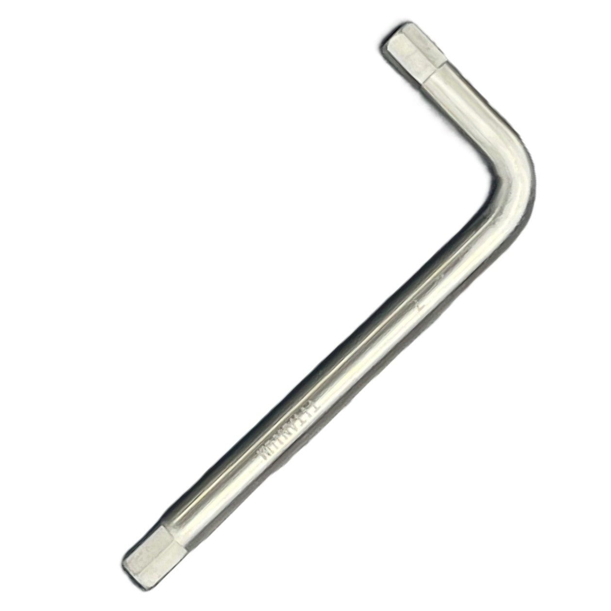 Titanium Allen key front view - MRI-Safe Non-Magnetic | FDM Enterprises
