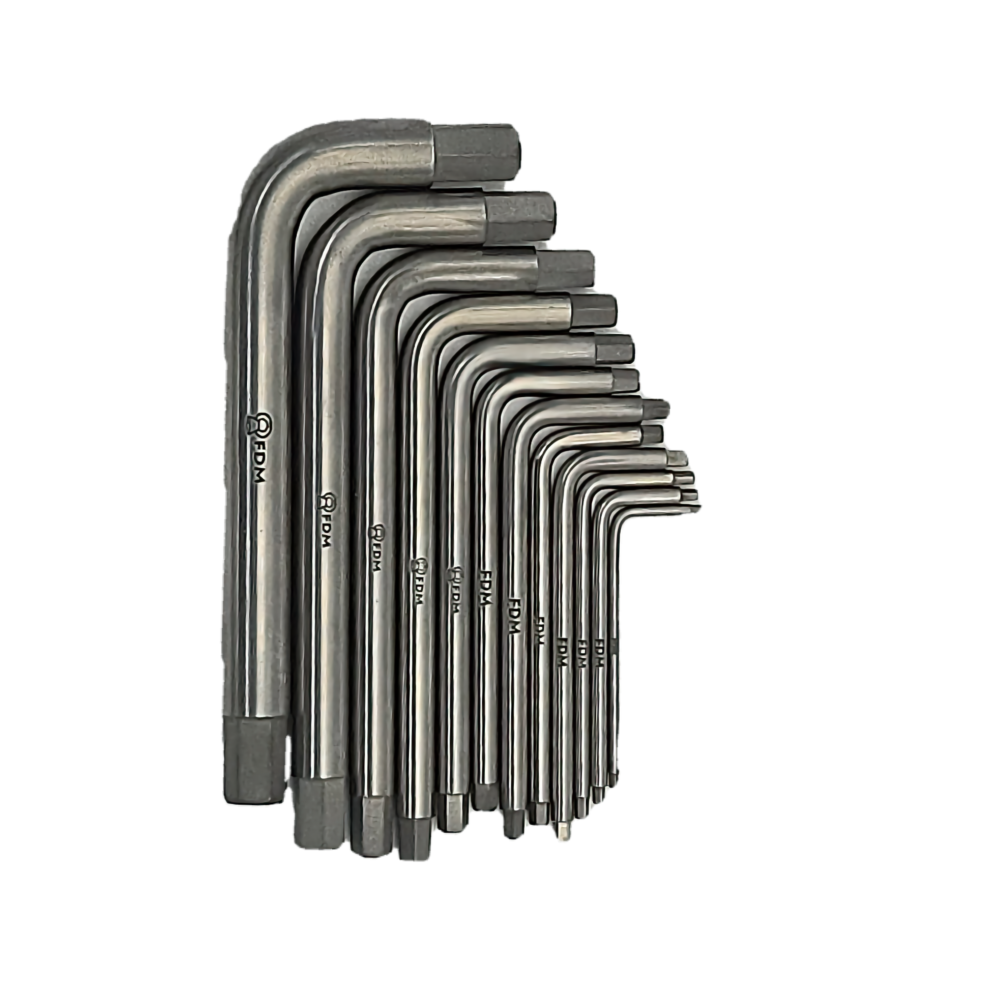 Titanium Allen key set complete view - MRI-Safe Non-Magnetic | FDM Enterprises