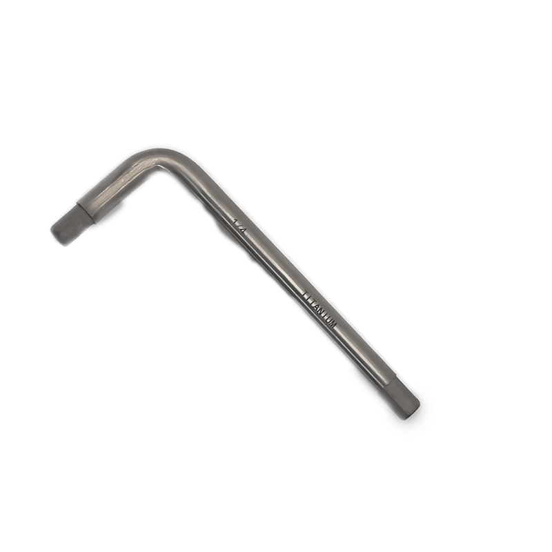 Titanium Allen key, 1/4 in, MRI-safe non-magnetic