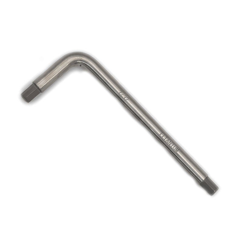 Titanium Allen key, 7/32 in, MRI-safe non-magnetic