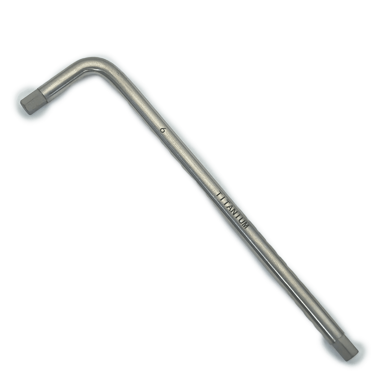 Titanium long-arm Allen key, 6 mm, MRI-safe non-magnetic