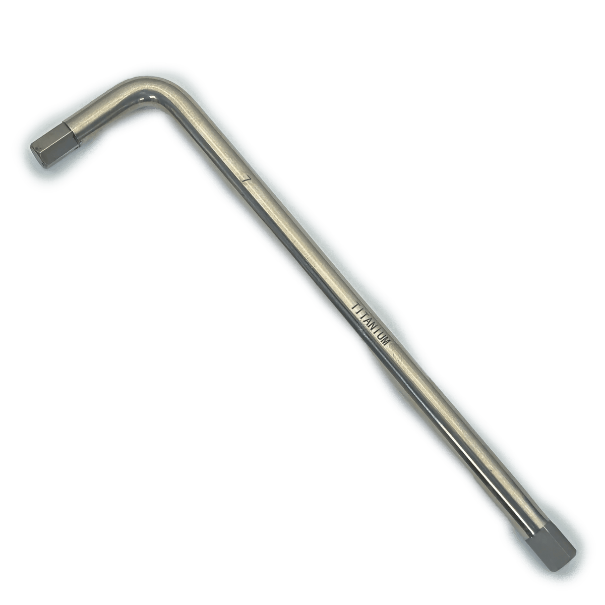 Titanium long-arm Allen key, 7 mm, MRI-safe non-magnetic