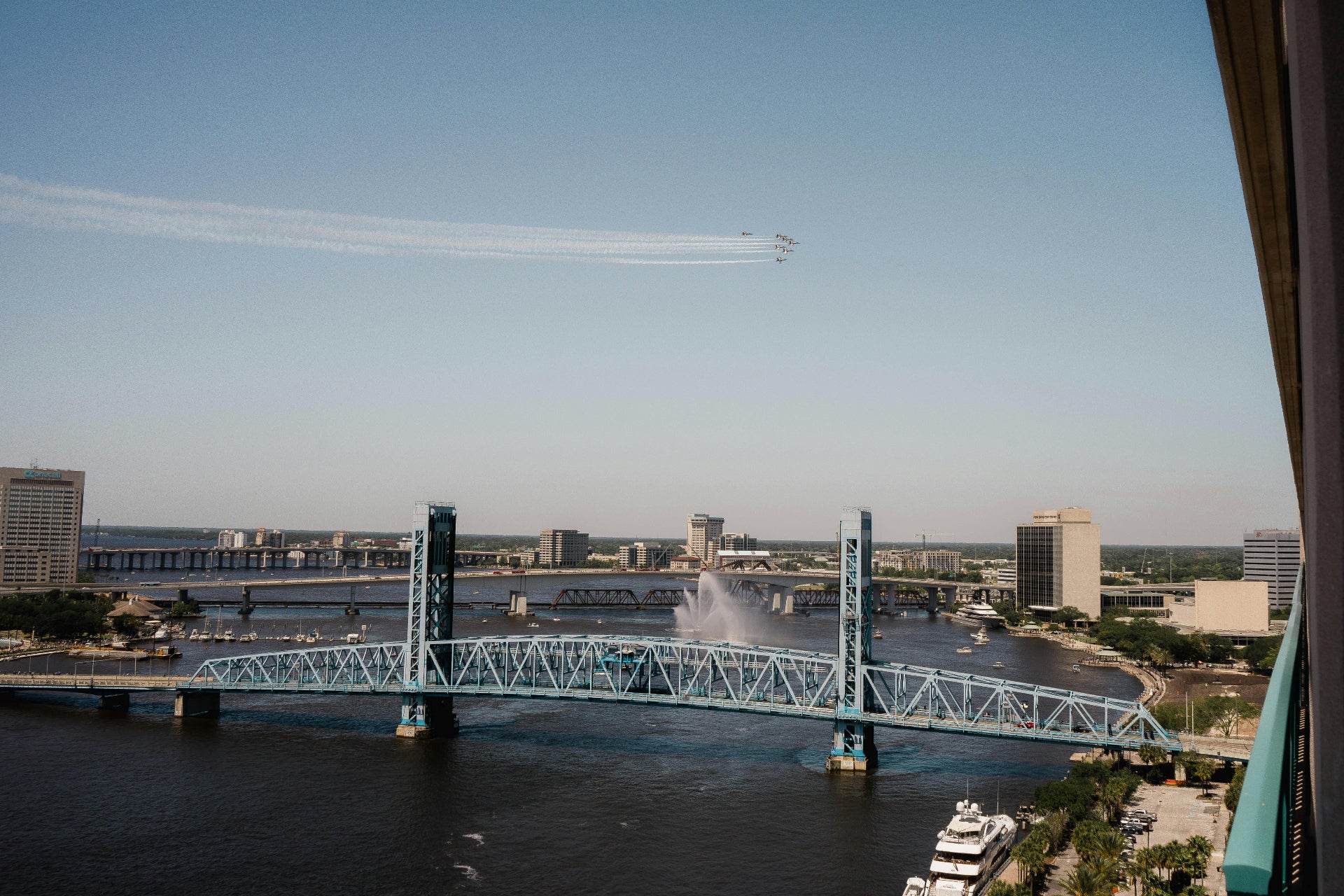 Jacksonville Florida skyline and St Johns River — FDM Enterprises MRI and CT service area