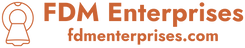 FDM Enterprises logo – Veteran-owned MRI, CT, and injector repair specialists

