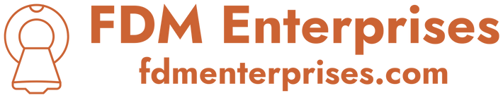 FDM Enterprises logo – Veteran-owned MRI, CT, and injector repair specialists

