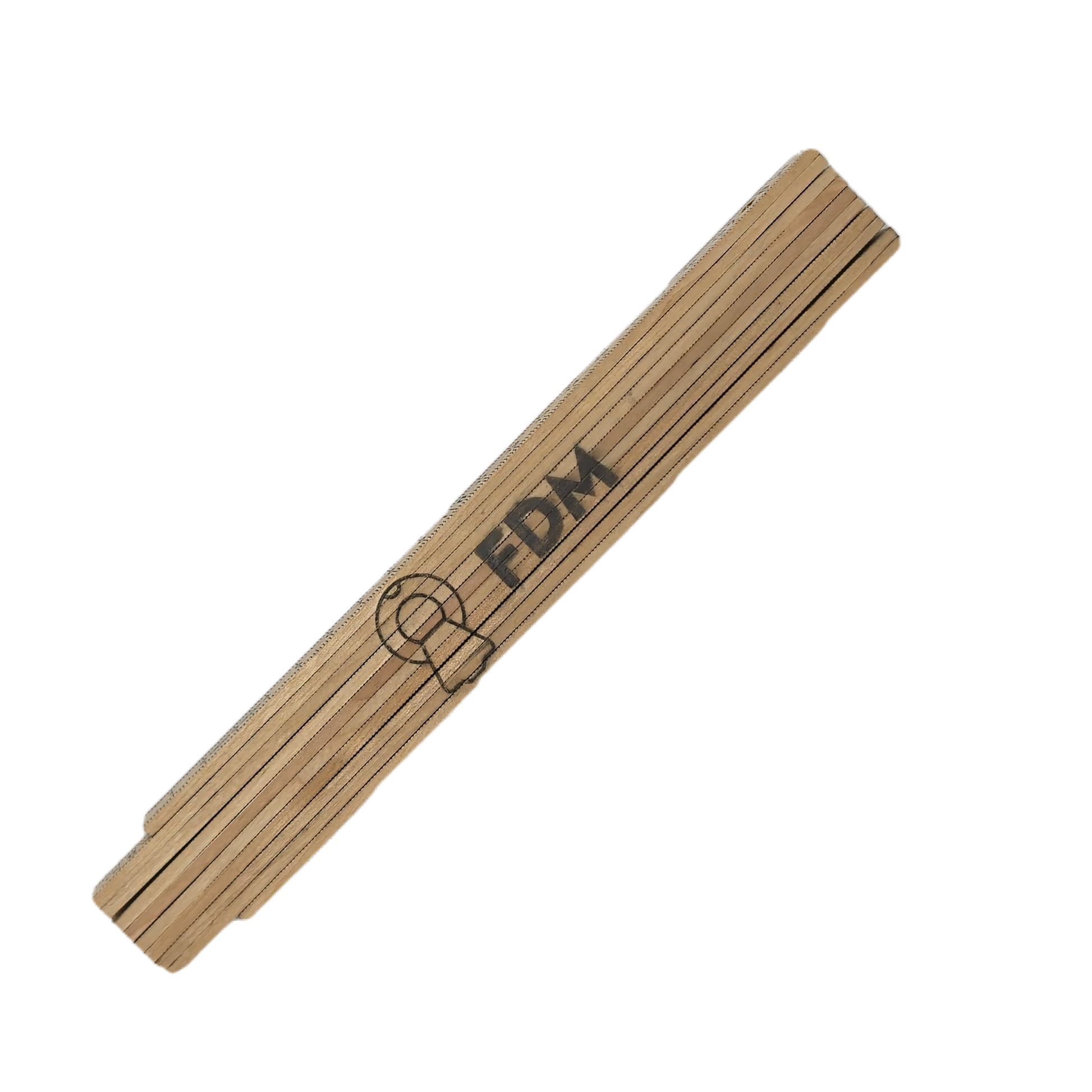 Non-Ferrous wood ruler extended view - MRI-Safe Measuring Tool | FDM Enterprises