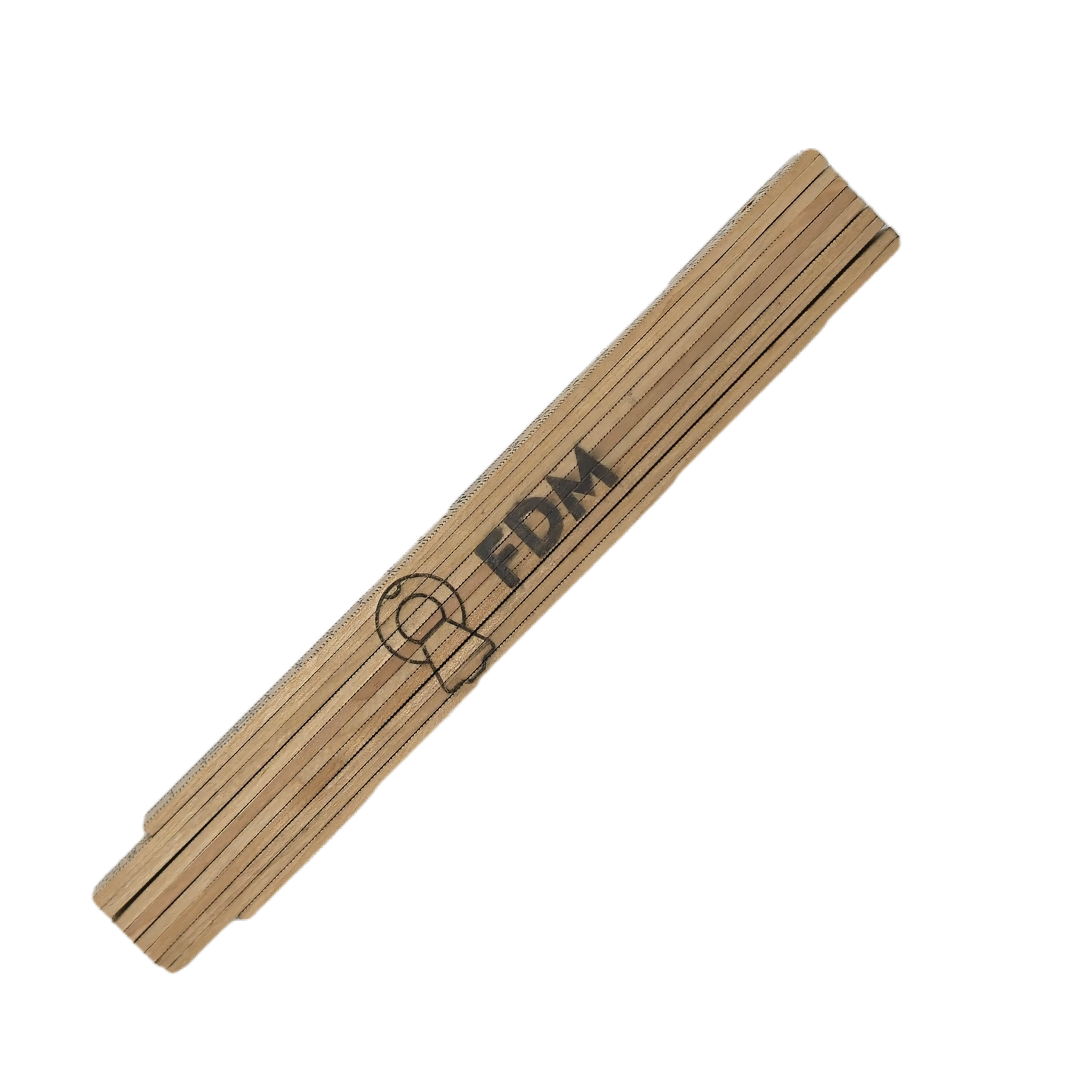 Non-Ferrous wood ruler extended view - MRI-Safe Measuring Tool | FDM Enterprises
