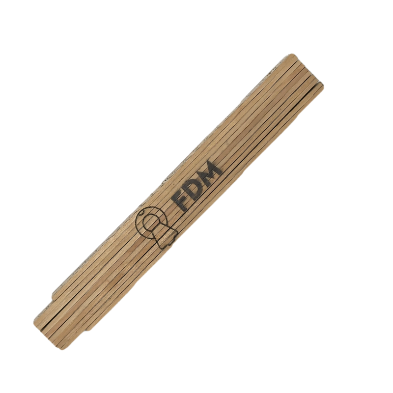 Non-Ferrous wood ruler extended view - MRI-Safe Measuring Tool | FDM Enterprises