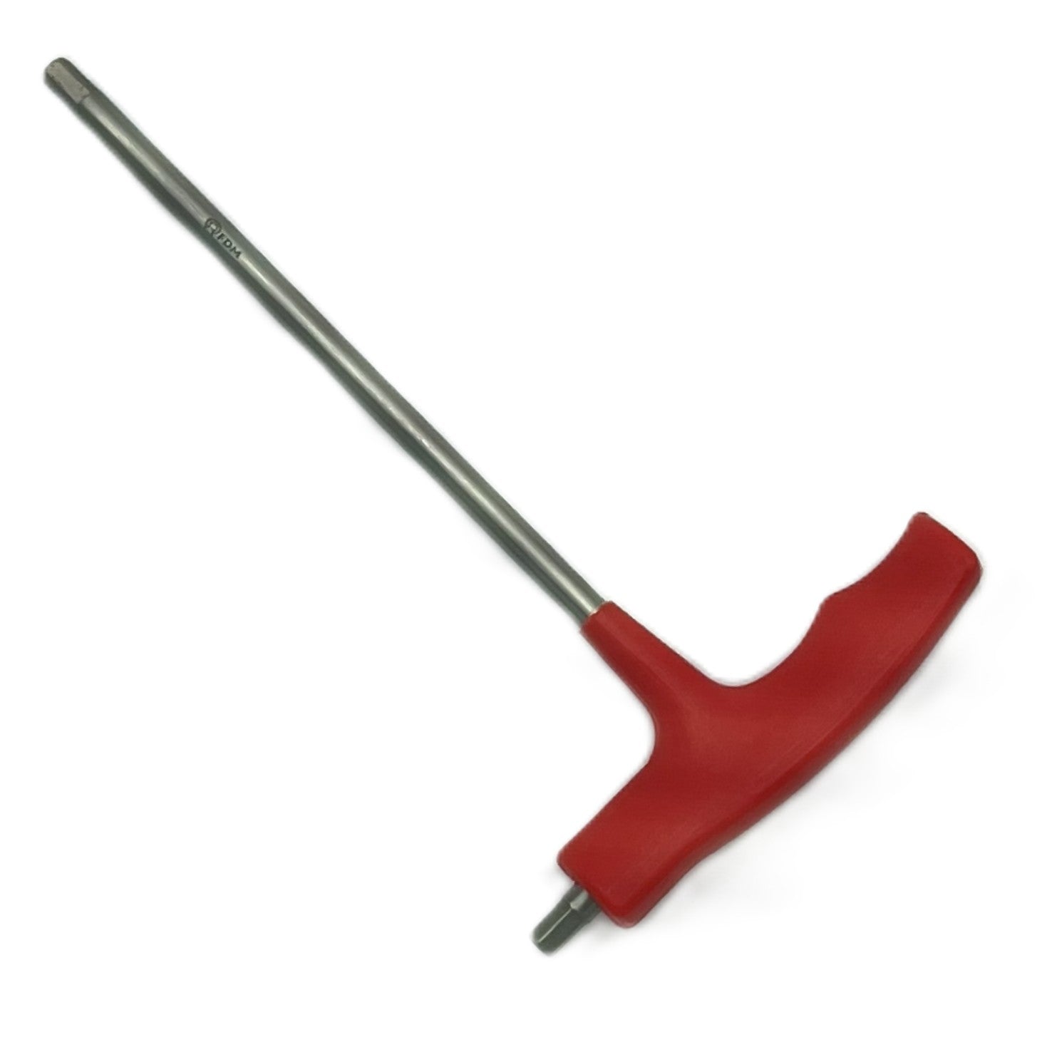 Titanium T-handle allen key 5mm with red handle - MRI-safe non-magnetic non-ferrous hex key by FDM Enterprises