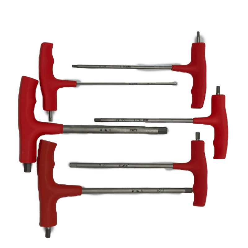 Titanium Allen key set complete view - MRI-Safe Non-Magnetic | FDM Enterprises