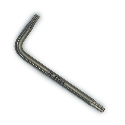 Titanium torx key T15 alternate view - MRI-safe non-magnetic non-ferrous by FDM Enterprises