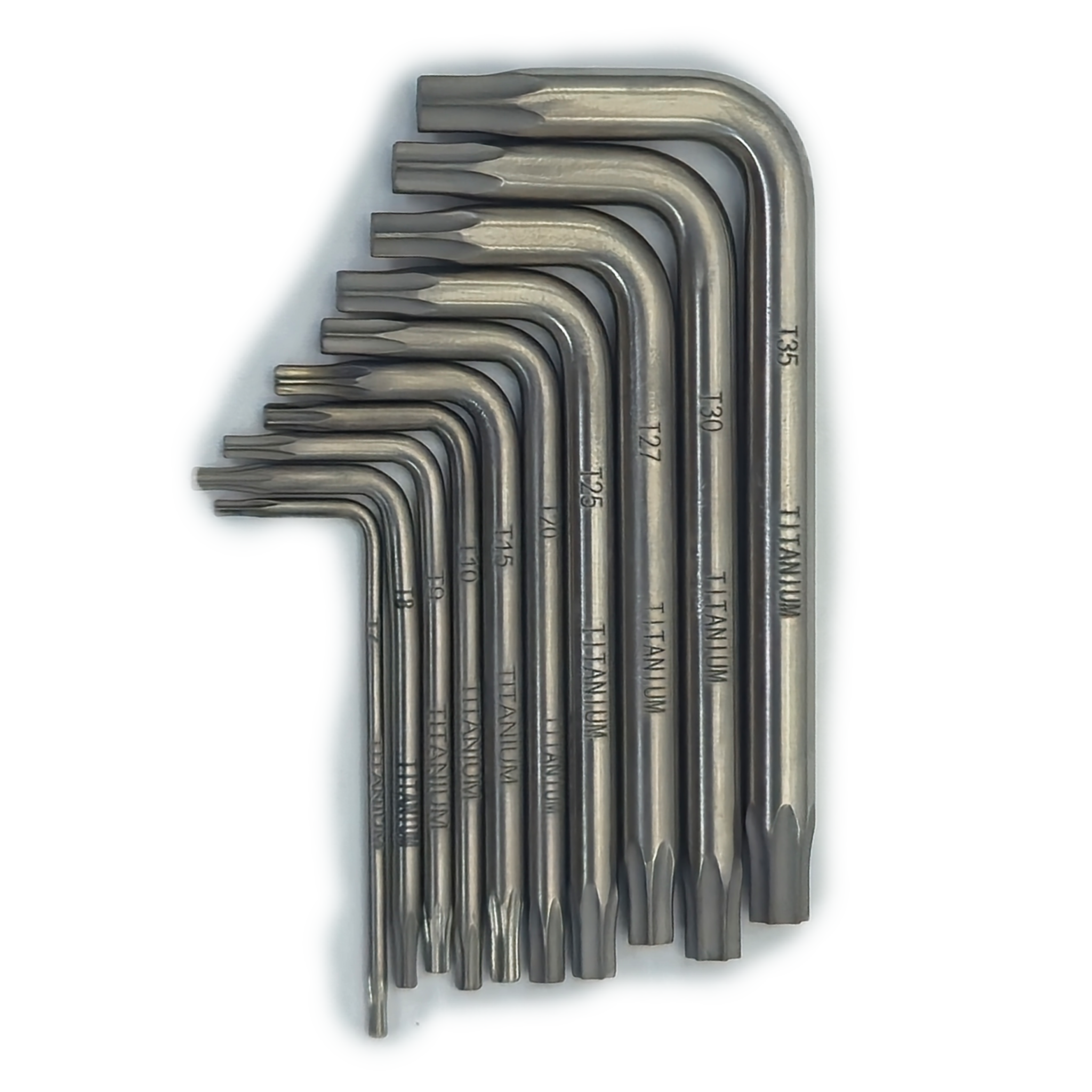 Titanium Torx key set contents display - MRI-Safe Non-Magnetic | FDM Enterprises