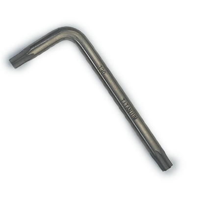 Titanium torx key T30 alternate view - MRI-safe non-magnetic non-ferrous by FDM Enterprises