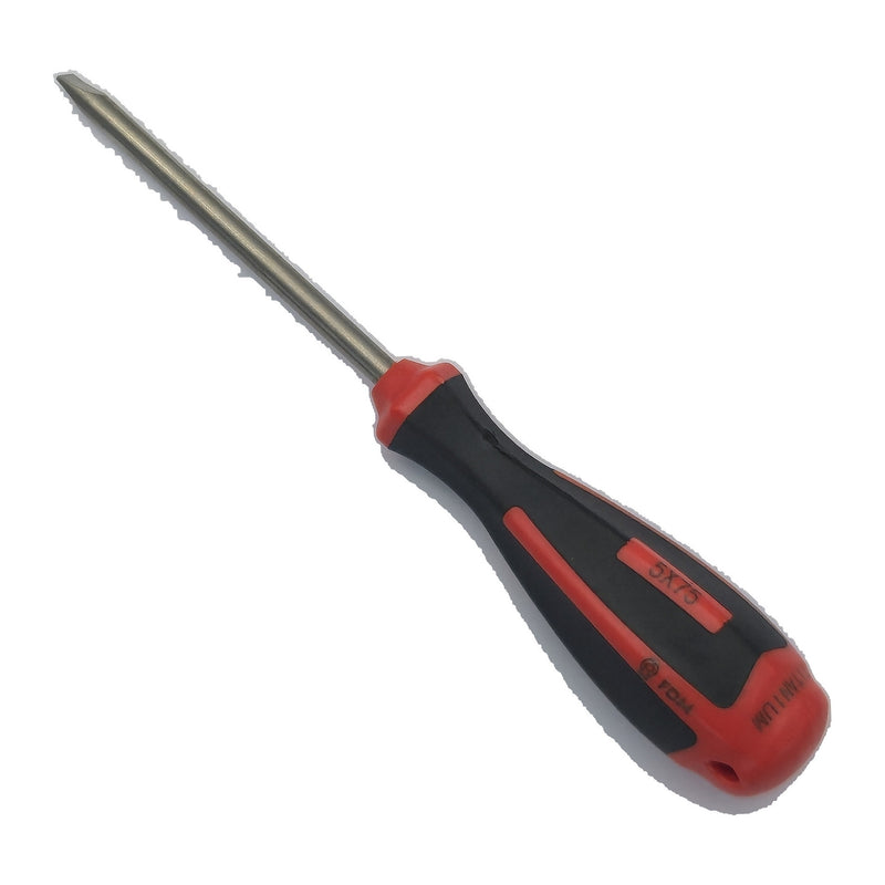 Titanium flat screwdriver, 3/16 x 3 in, MRI-safe non-magnetic