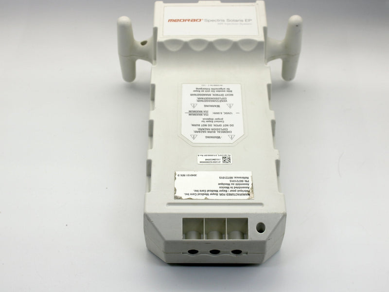 Medrad Spectris Solaris battery pack, part number 60721015, top view