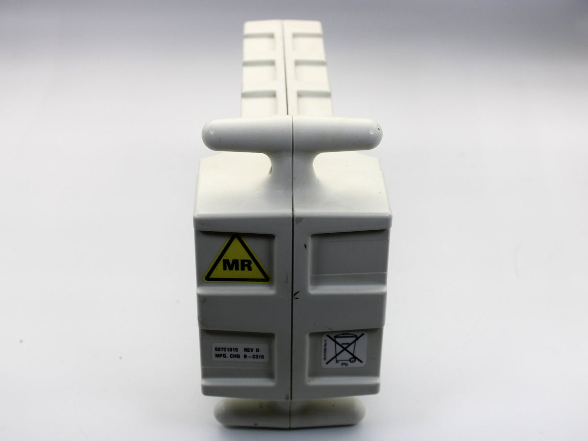 Handle end of the Spectris Solaris battery pack with the part number sticker